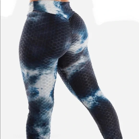 Tie Dye scrunch butt lifting leggings New - Picture 7 of 8
